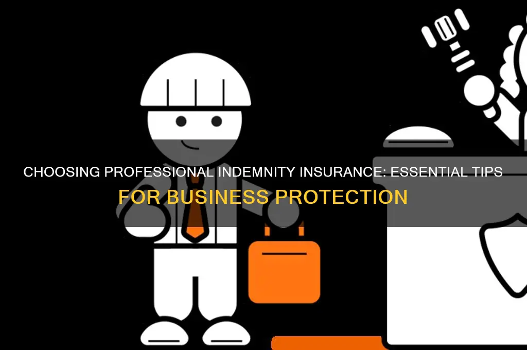 how to choose professional indemnity insurance