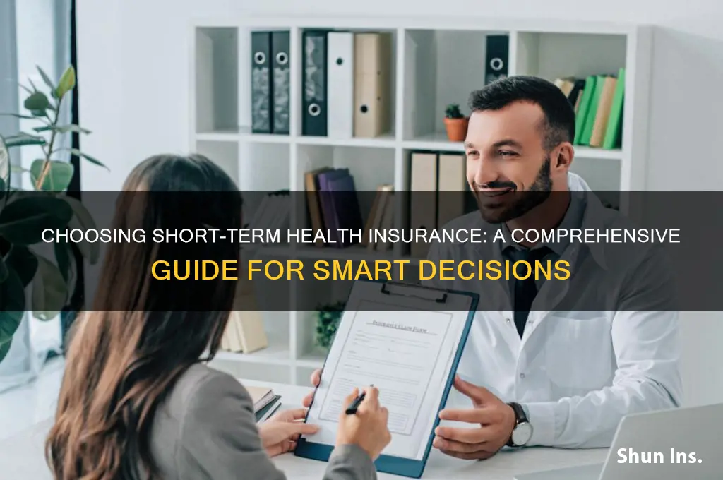 how to choose short term health insurance