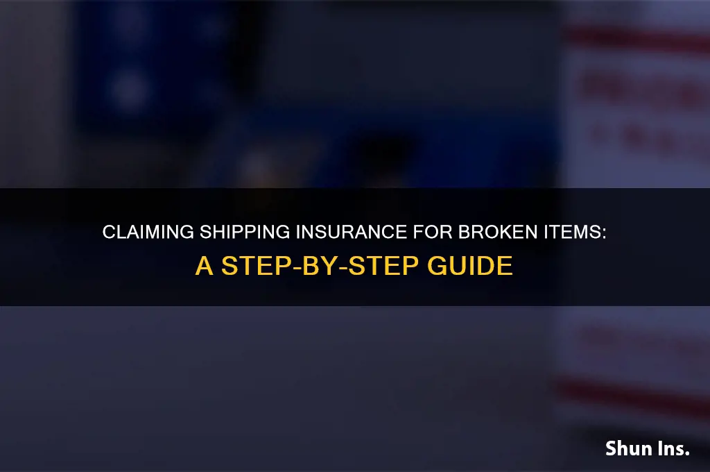 how to clam shipping insurance when broken