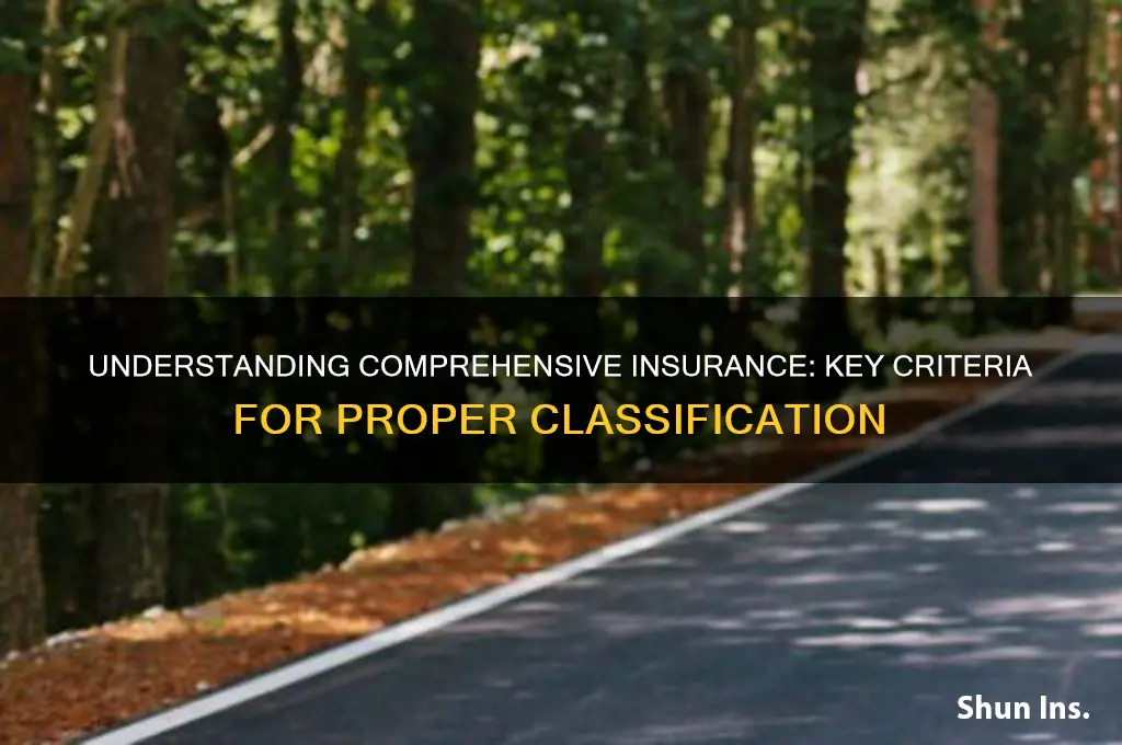 how to classify as comprehensive insurance