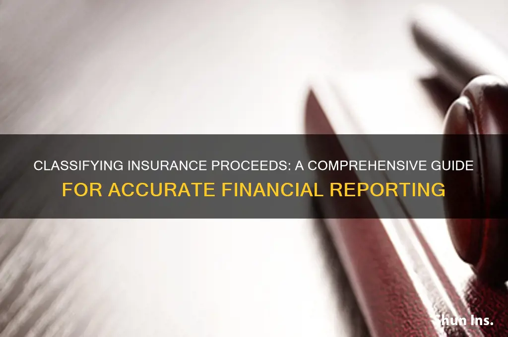 how to classify insurance proceeds