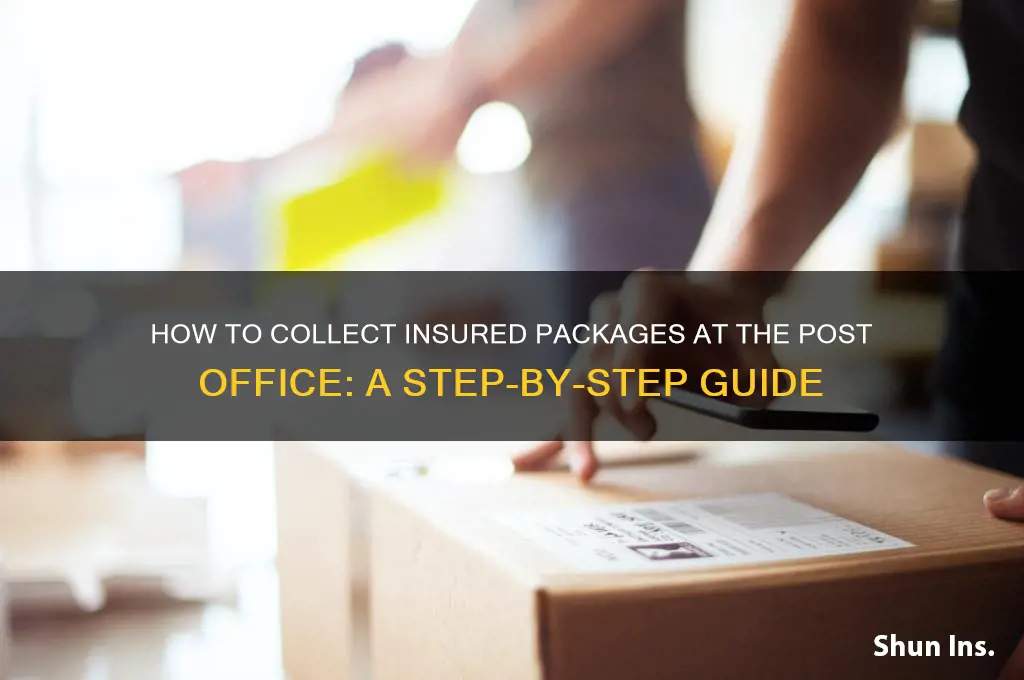 how to collect insured package post office