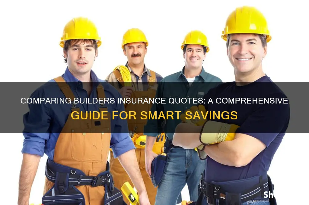 how to compare builders insurance quotes