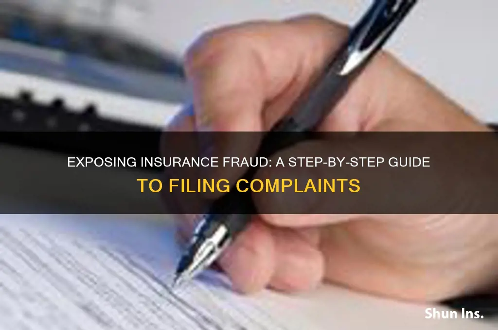 how to complain about fraud in the insurance industry