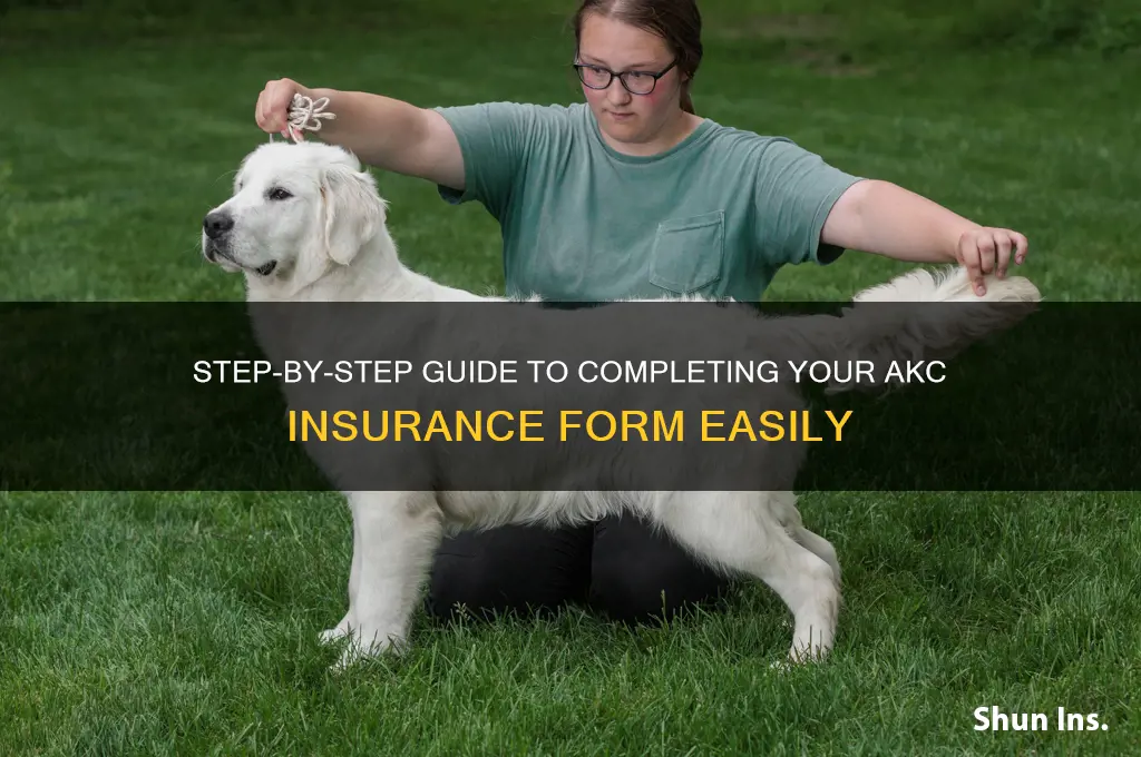 how to complete akc insurance form