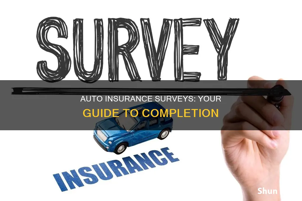 how to complete auto insurance surveys