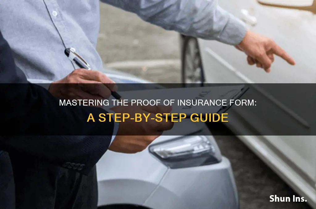 how to complete proof of insurance form