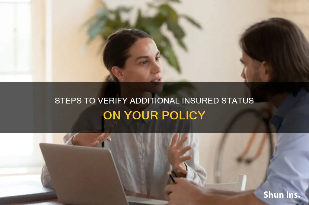 how to confirm additional insured