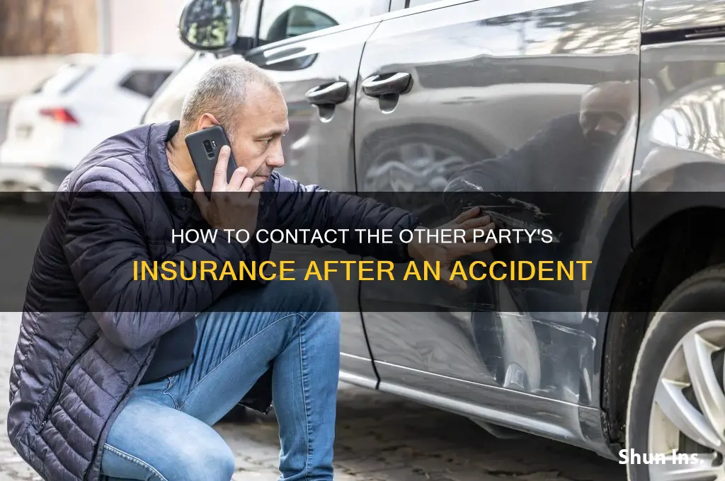 how to contact other person insurance
