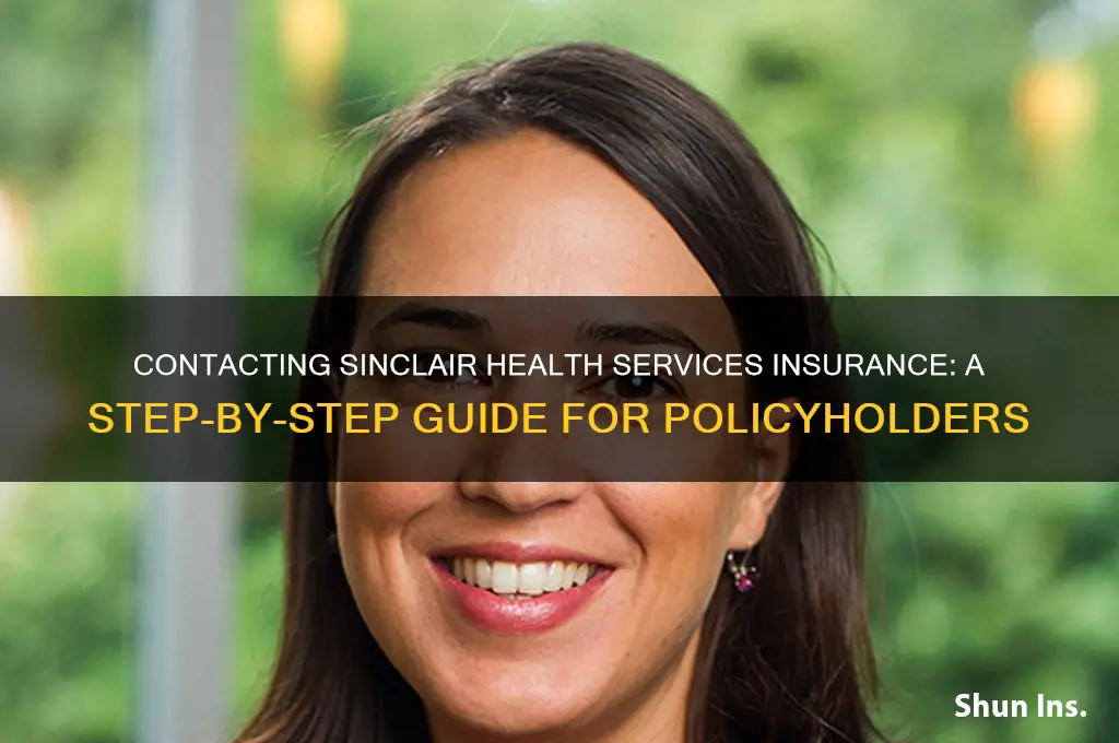 how to contact sinclair health services insurance