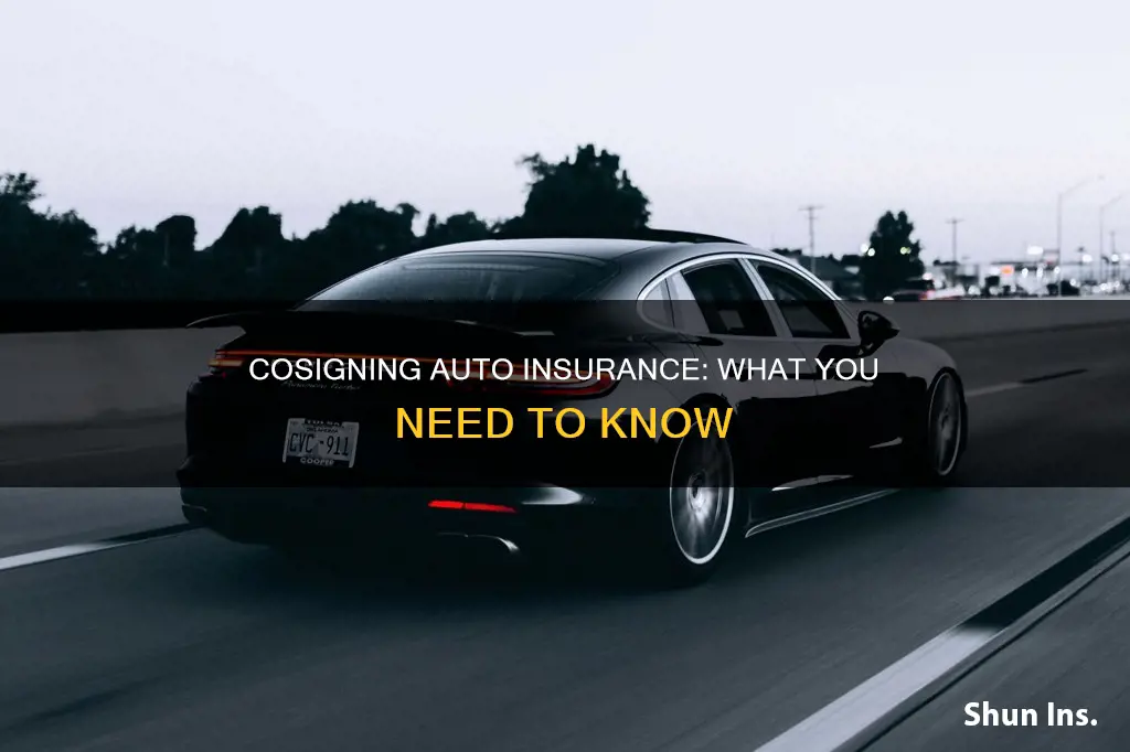 how to cosign auto insurance