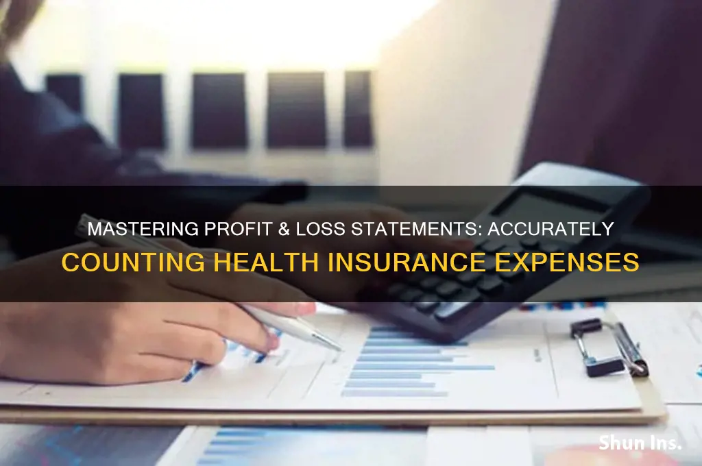 how to count health insurance on a p&l