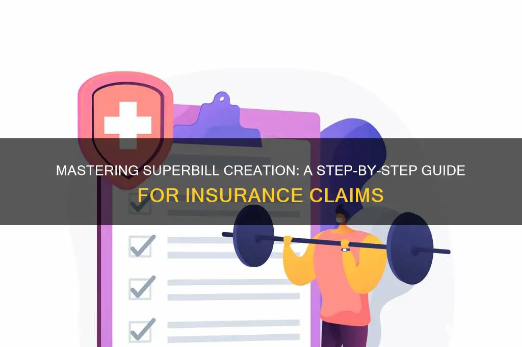 how to create a superbill for insurance
