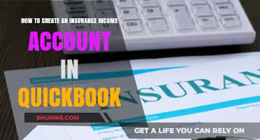 Creating an Insurance Income Account in QuickBook