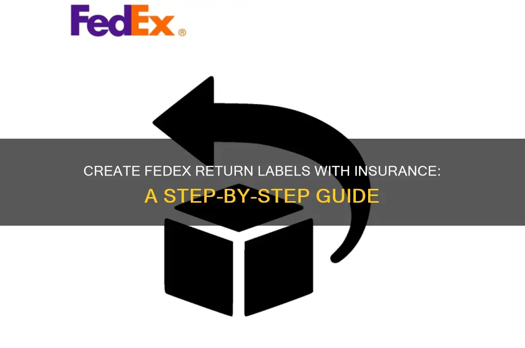 how to create return label with insurance fedex