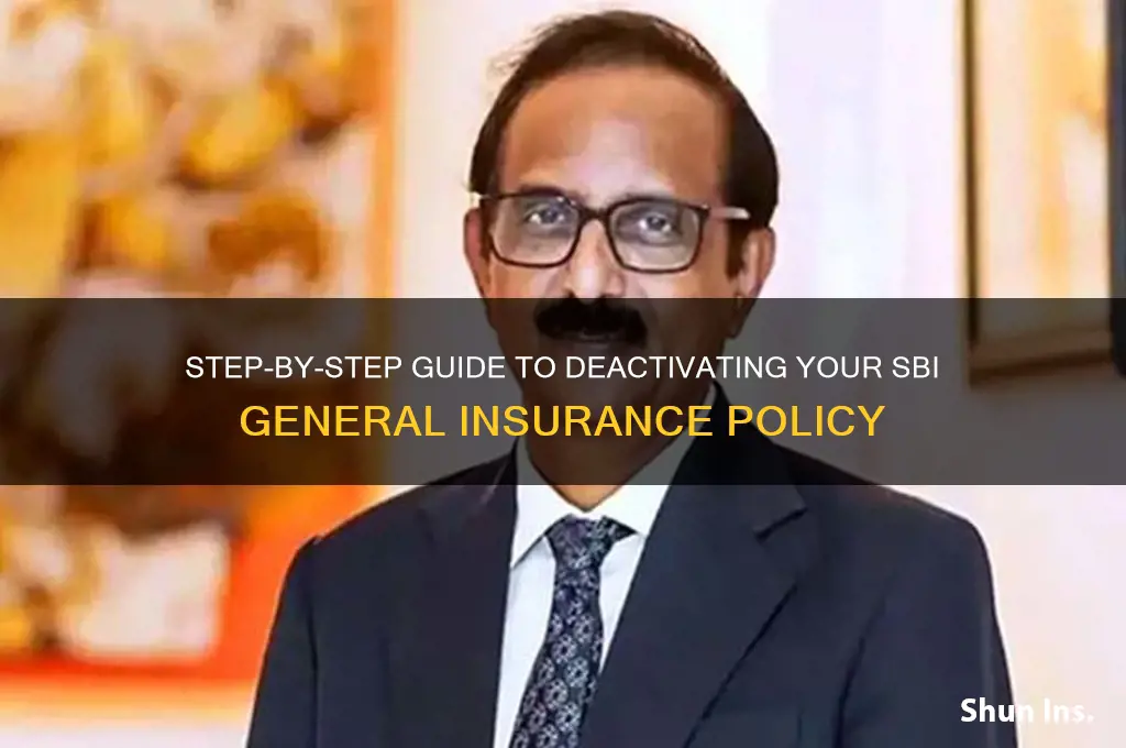 how to deactivate sbi general insurance