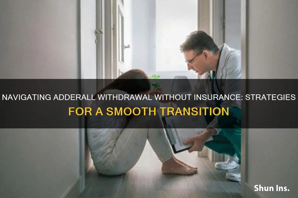 how to deal with adderall withdrawal when you lose insurance