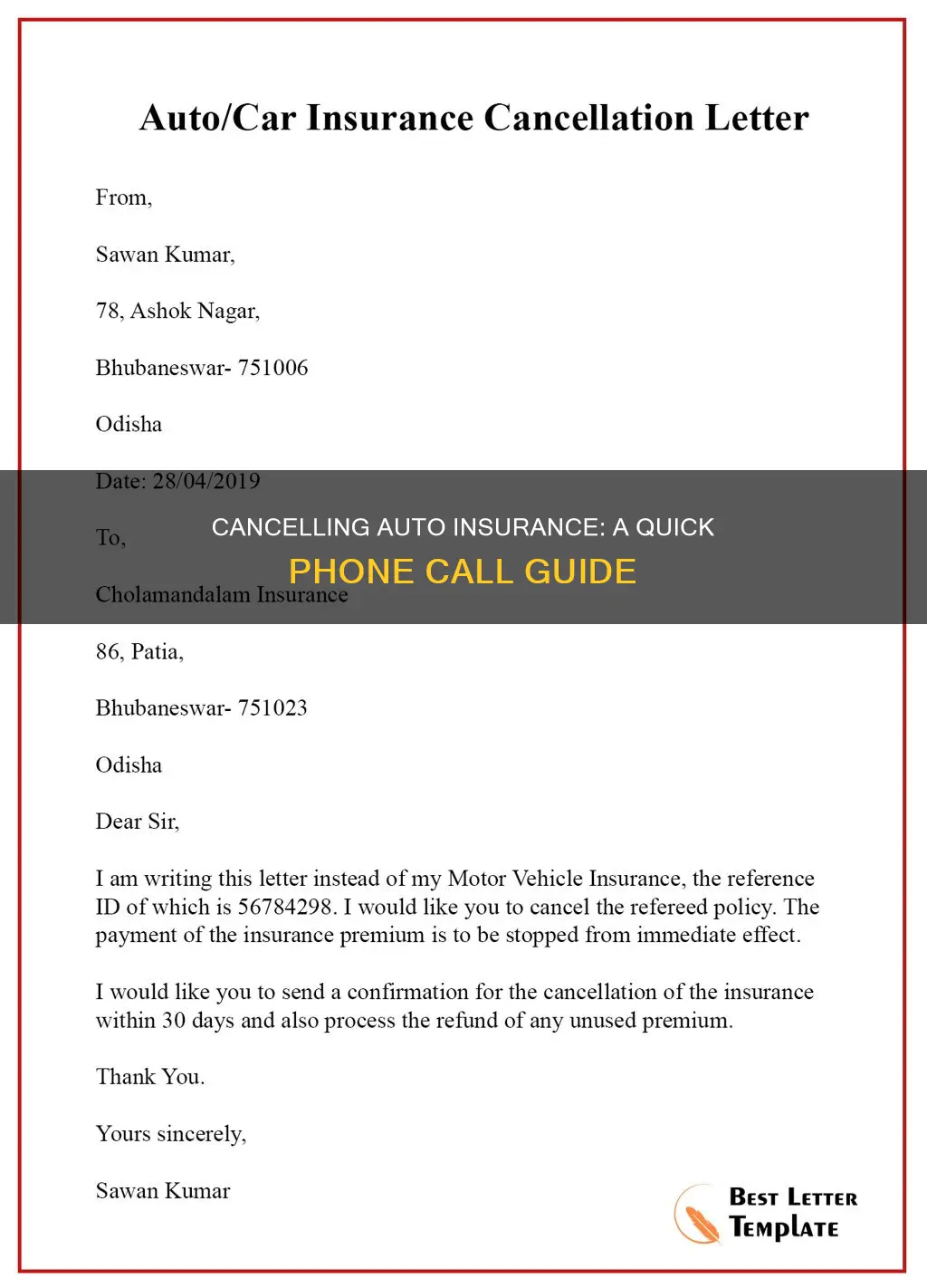 how to deal with cancellation auto insurance on phone