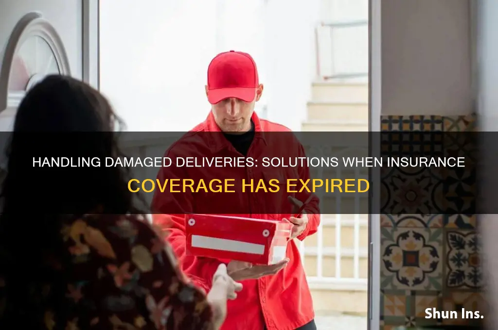 how to deal with damaged delivery if insurance has expired