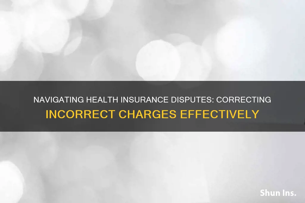 how to deal with health insurance about incorrect charge