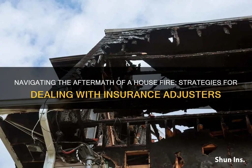 how to deal with insurance adjuster after a house fire