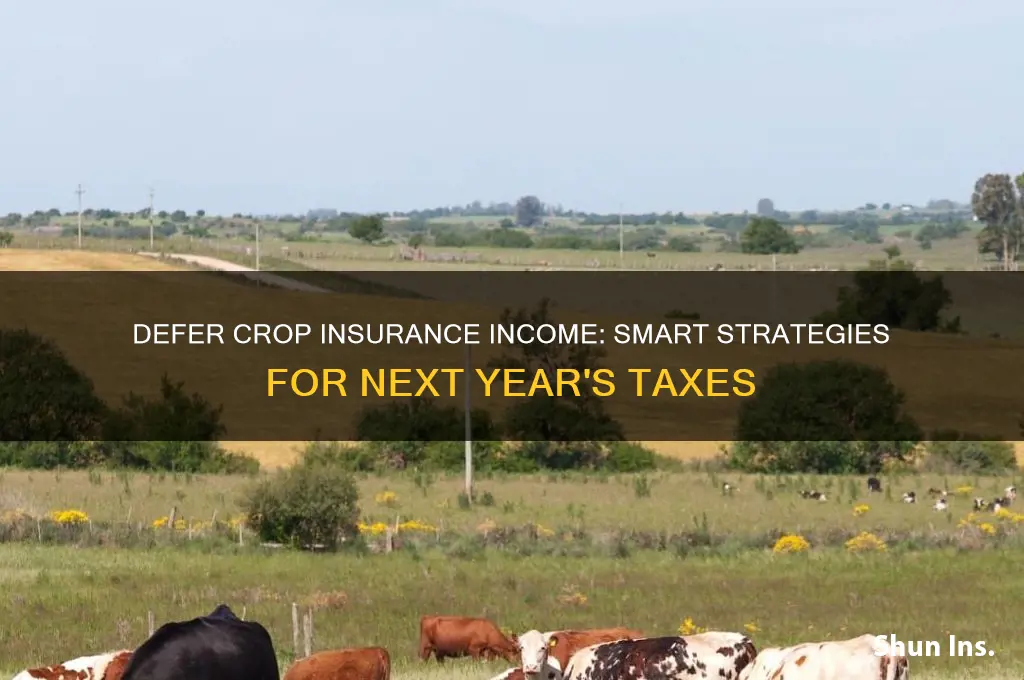 how to defer crop insurance income till next year