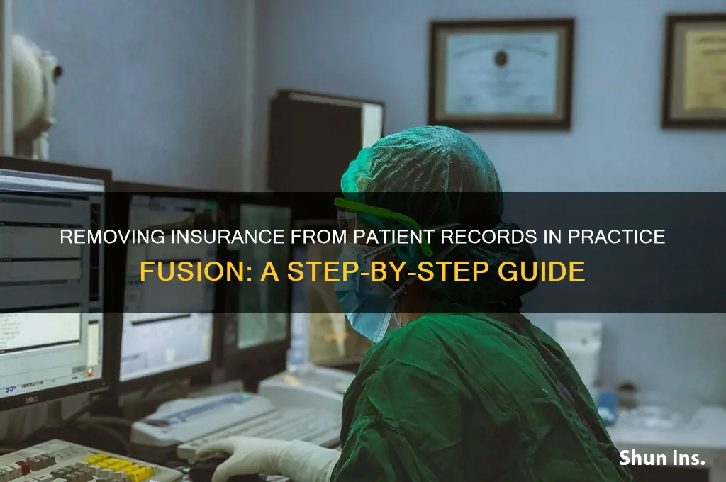 how to delete an insurance from patient practice fusion