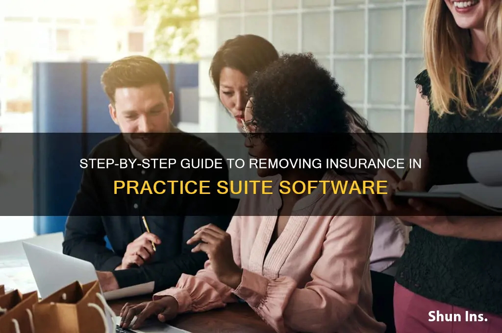 how to delete insurance from practice suite