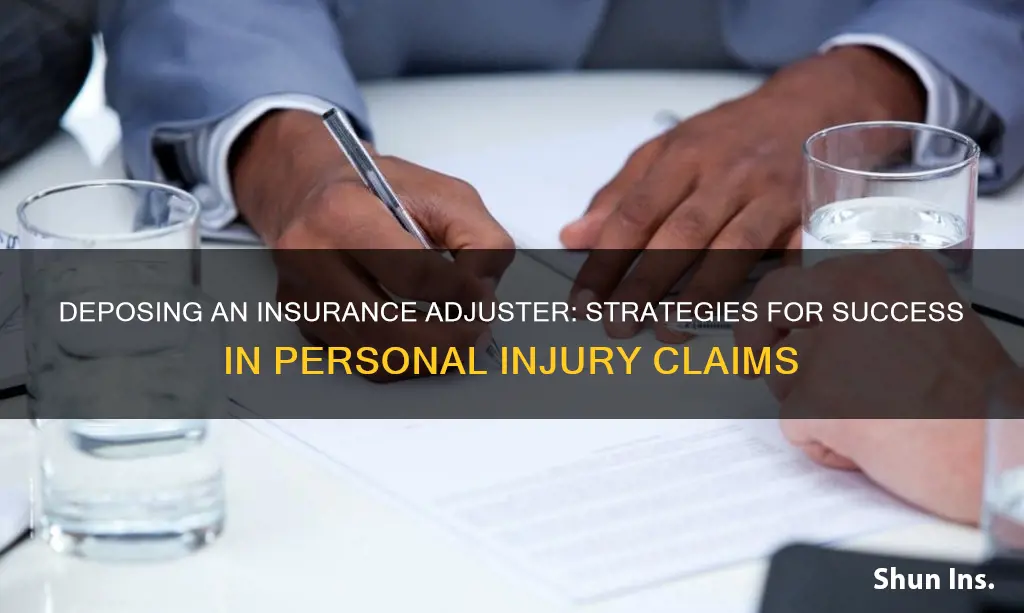 how to depose an insurance adjuster