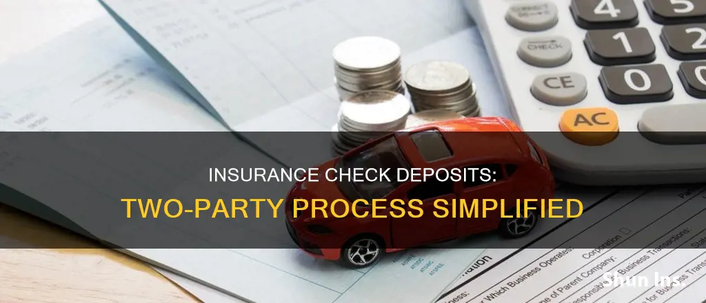 how to deposit a two party insurance check