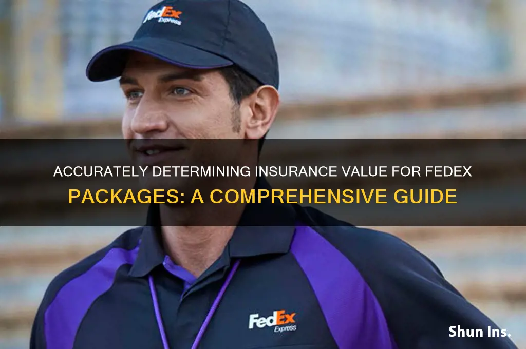how to determine insurance value for fedex packages