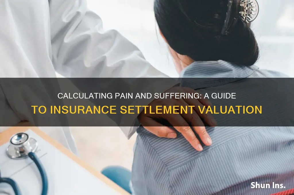 how to determine pain and suffering insurance settlements