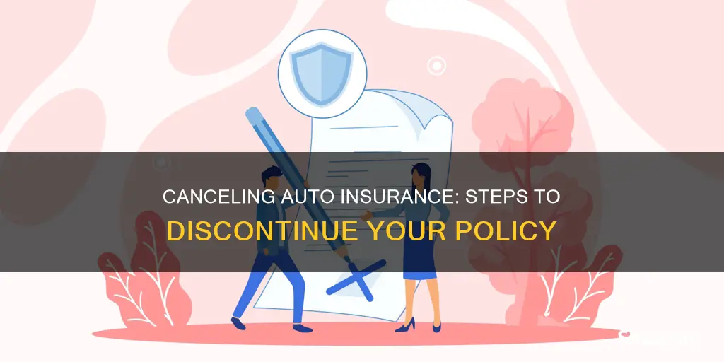 how to discontinue an auto insurance