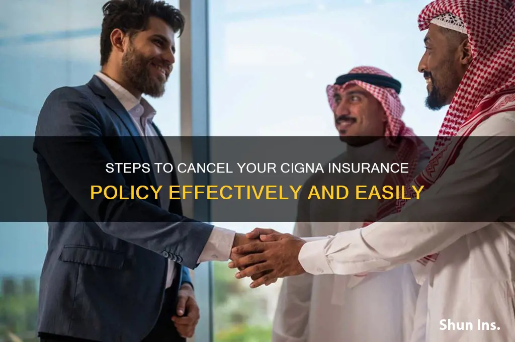 how to discontinue cigna insurance