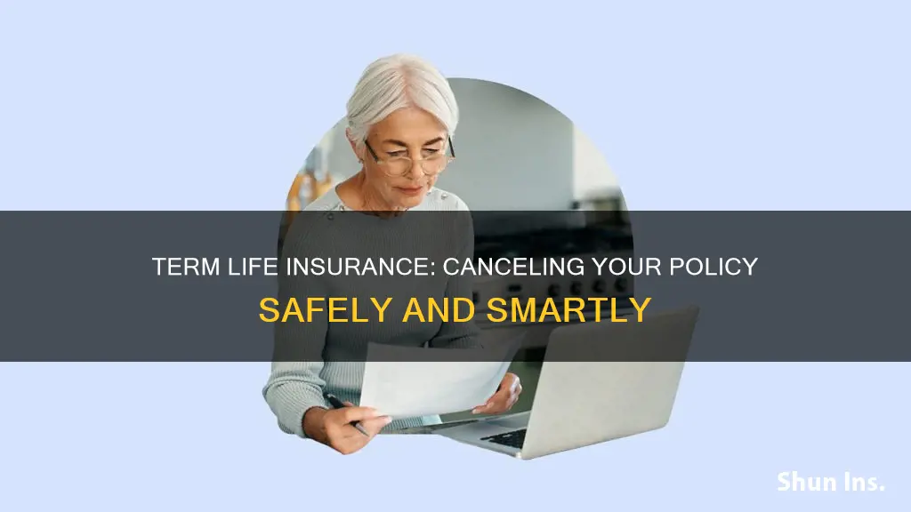 how to discontinue term life insurance