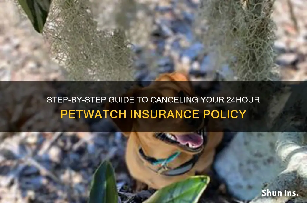how to disenroll 24hour petwatch insurance