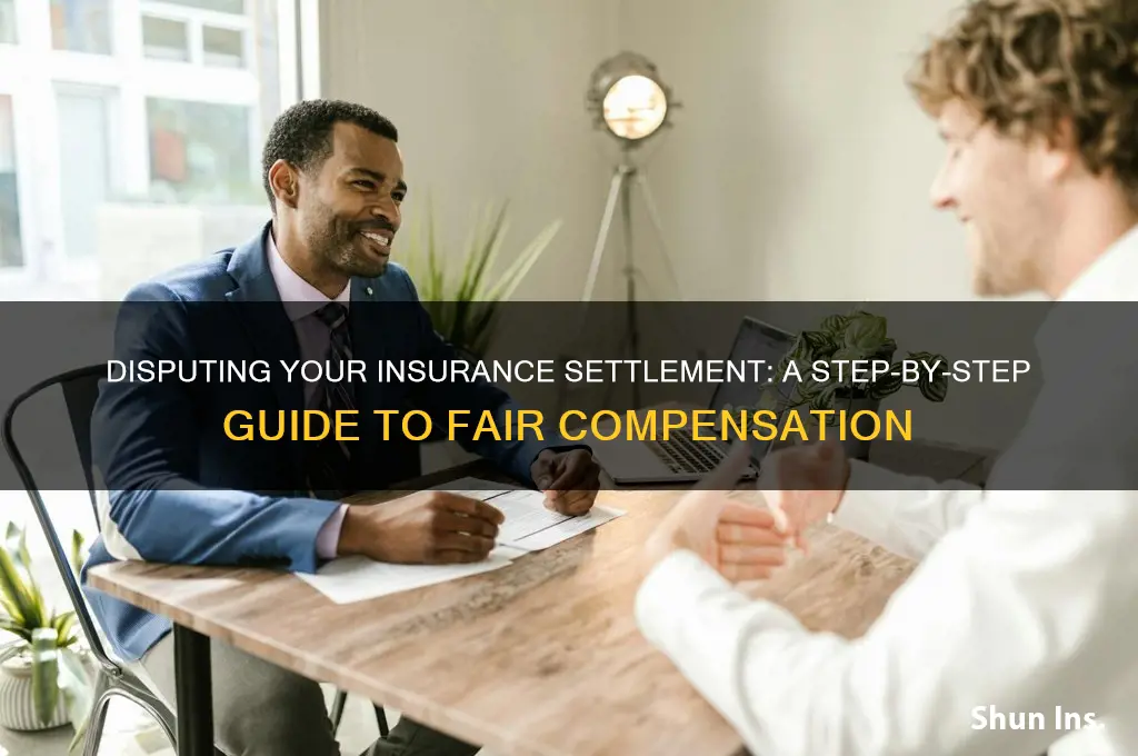 how to dispute an insurance settlement