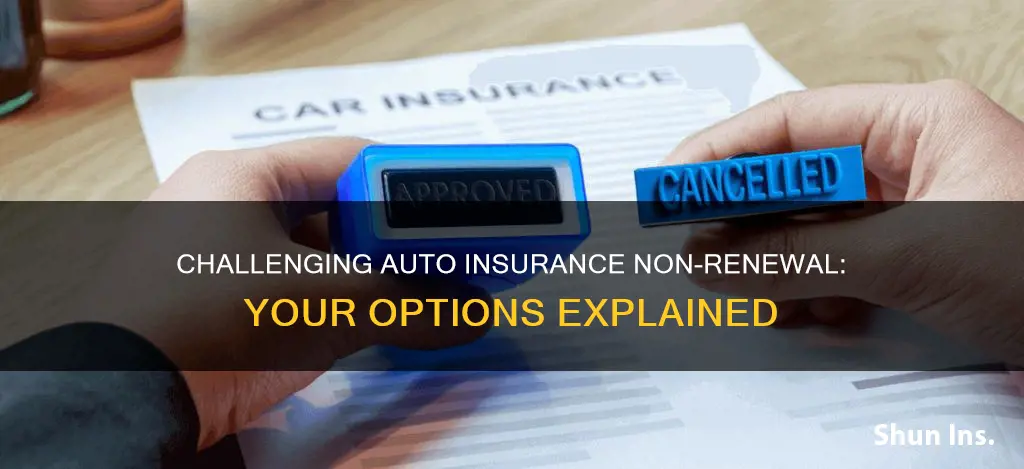 how to dispute non-renewal auto insurance