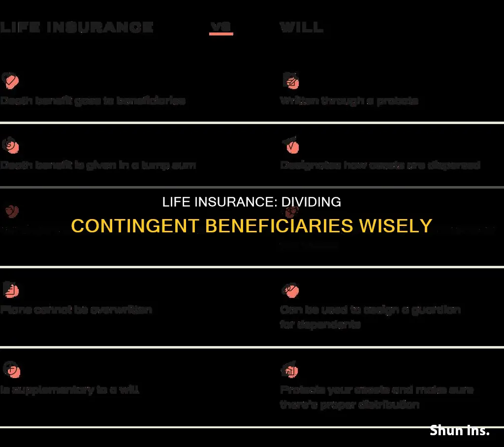 how to divide life insurance beneficiaries contingent