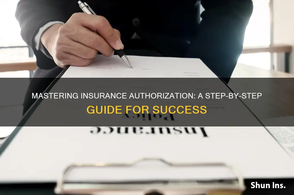 how to do an insurence authorizatioin