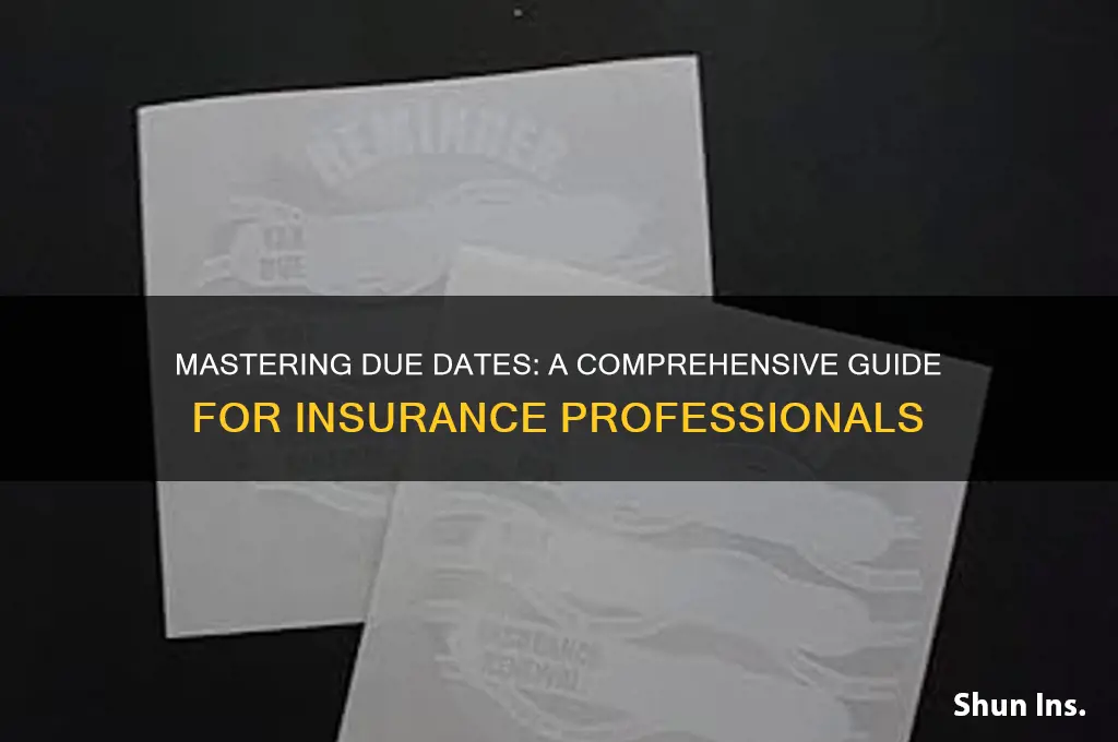 how to do due dates in insurance