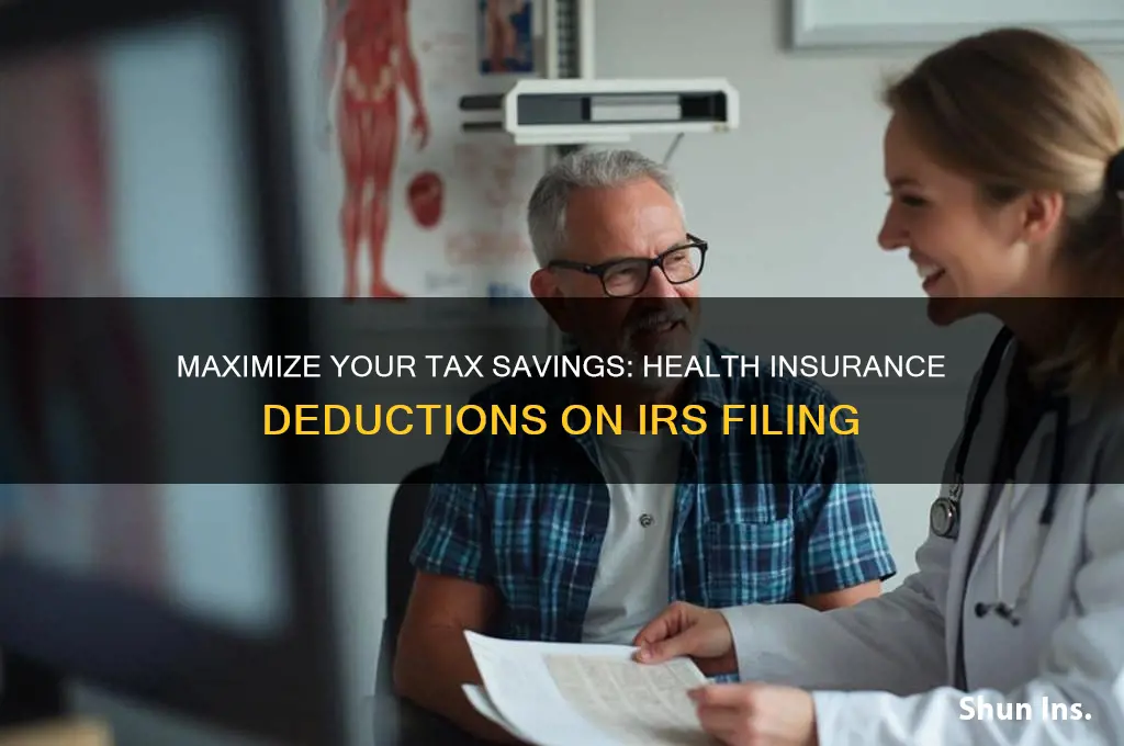 how to do health insurance on income tax filing irs
