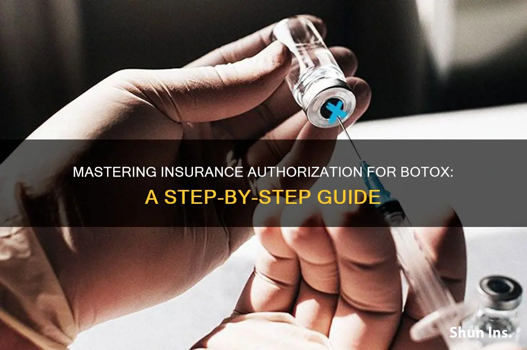 how to do insurance auth for botox