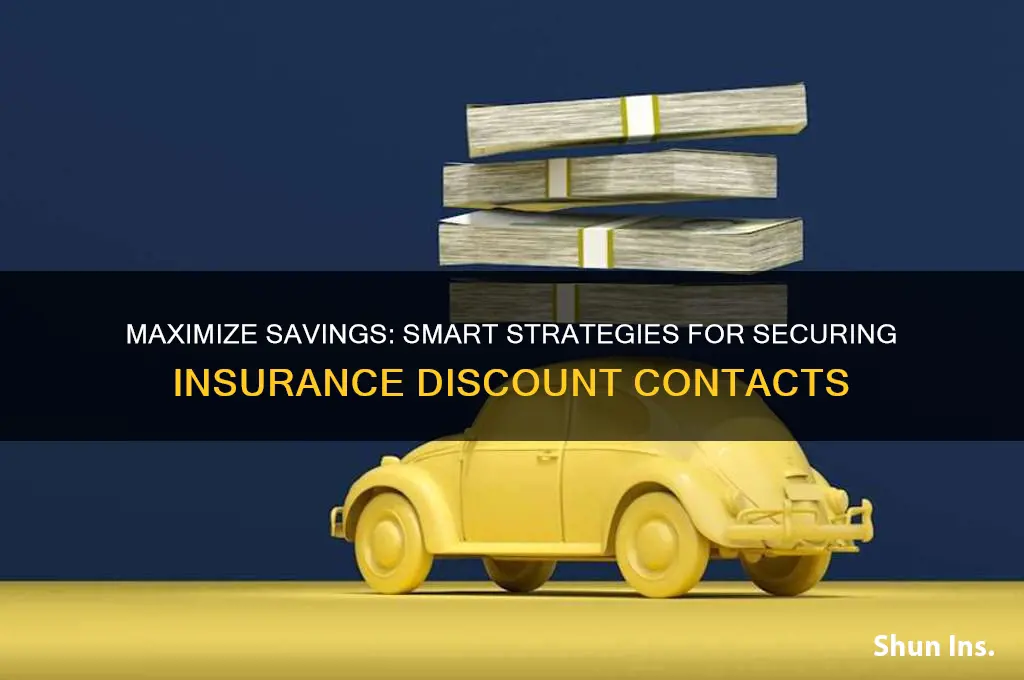 how to do insurance discount contacts