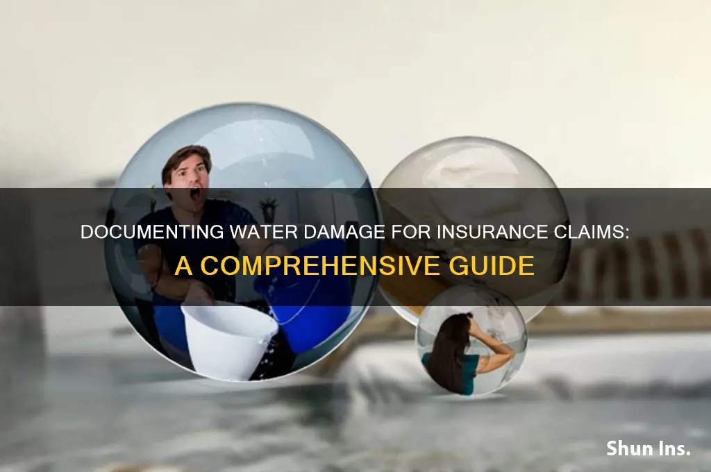 how to document water damage for insurance