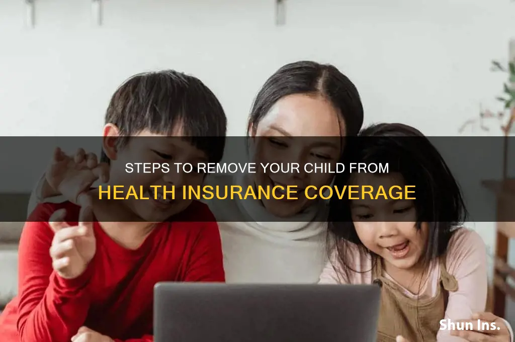 how to drop a child from health insurance