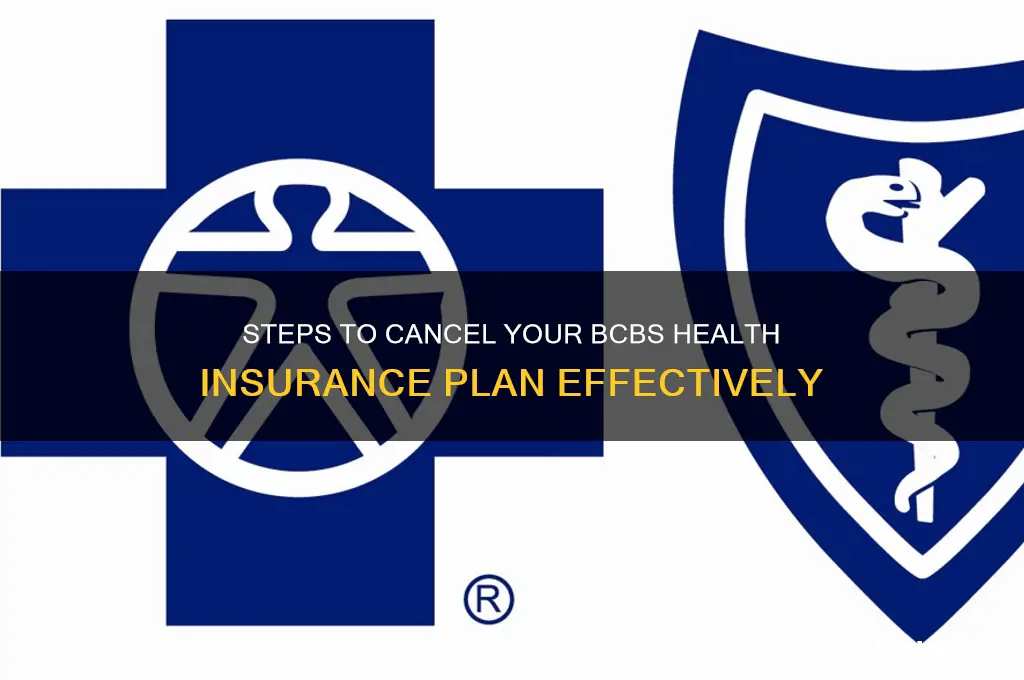 how to drop bcbs health insurance