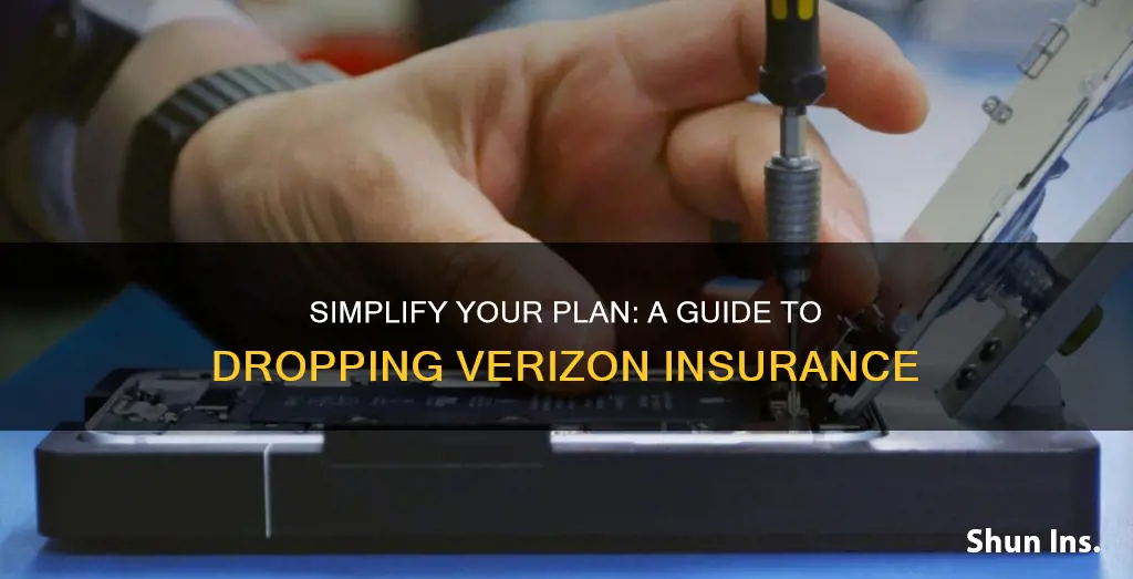 how to drop insurance on verizon phone