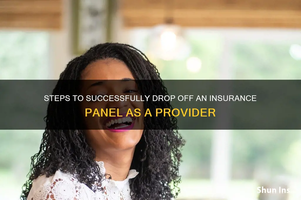 how to drop off insurance panel