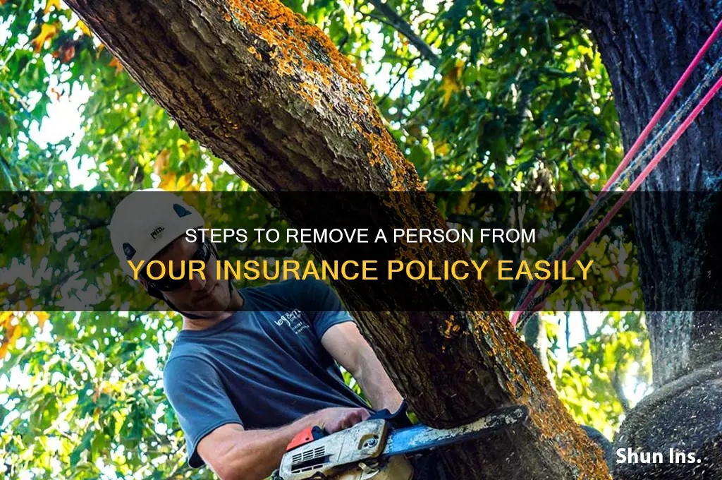 how to drop someone from my insurance